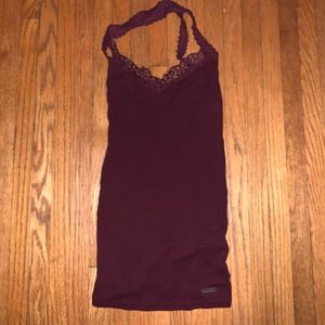 Burgundy Hollister tank top